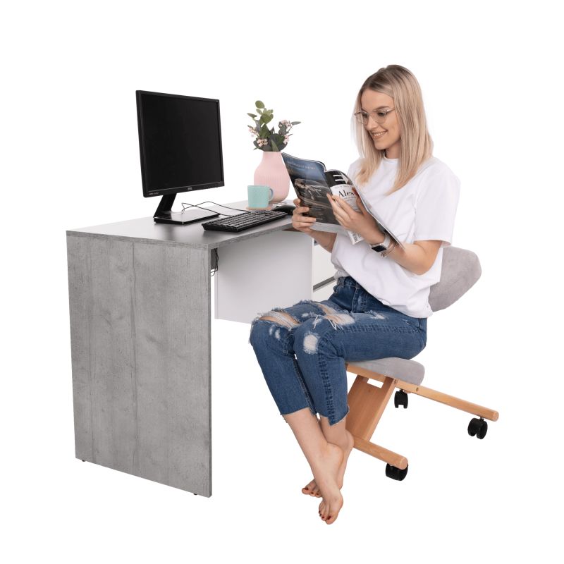 Ergonomická kľakačka, sivohnedá Taupe-buk