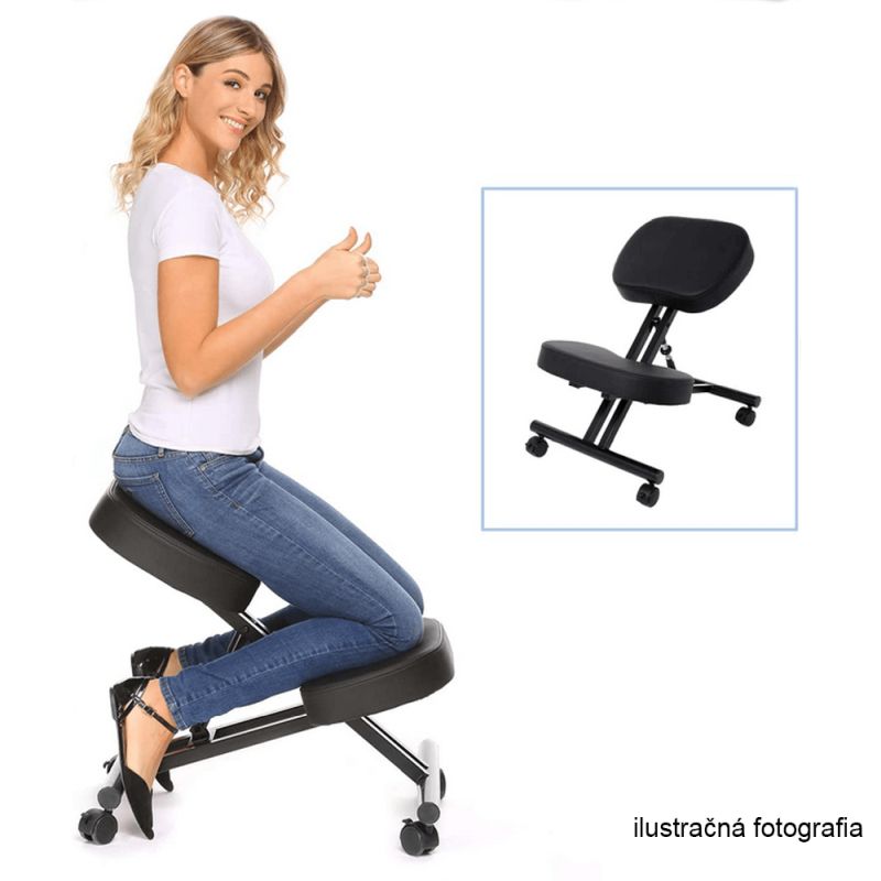 Ergonomická kľakačka, sivohnedá Taupe-buk