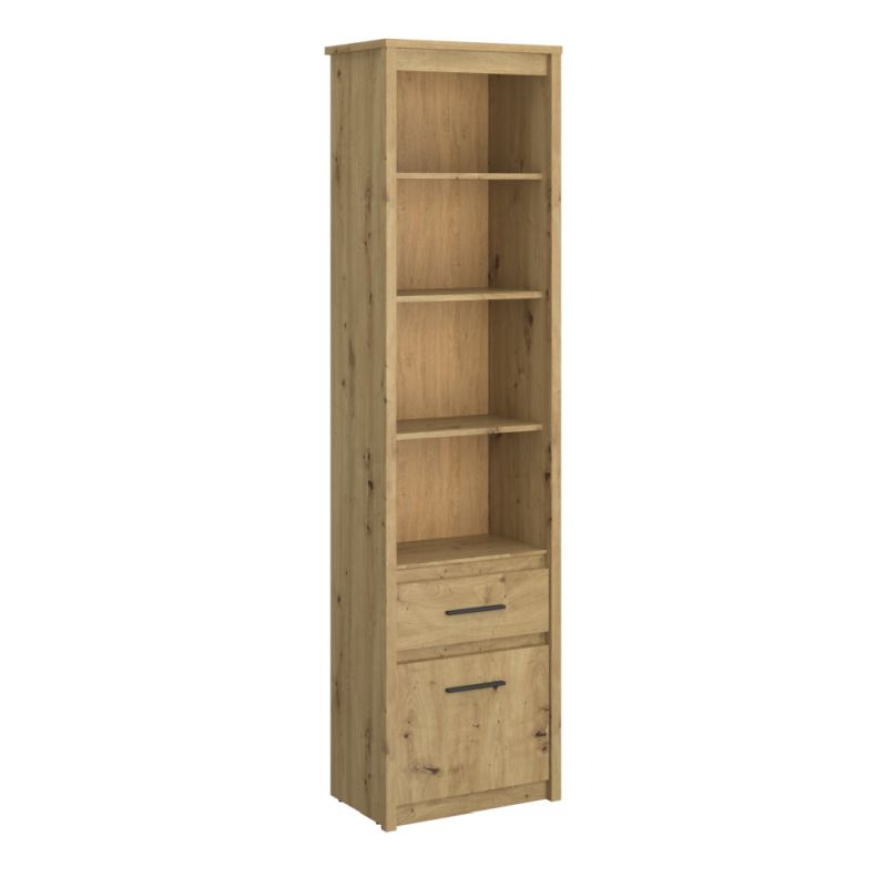 Otvorený regál 1D1S, dub artisan