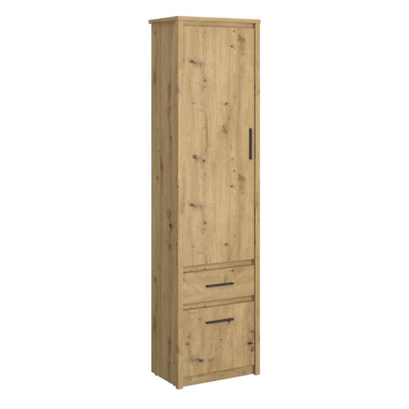 Kvalitný regál 2D1S, dub artisan