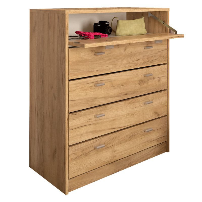 Päťradový botník z DTD laminovanej, artisan