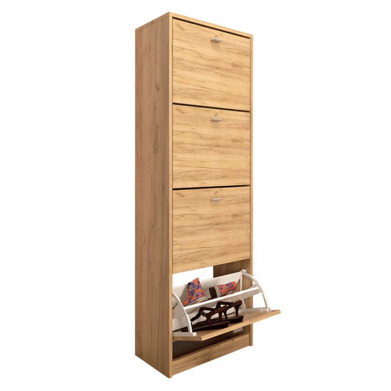 Štvorradový botník z DTD laminovanej, artisan