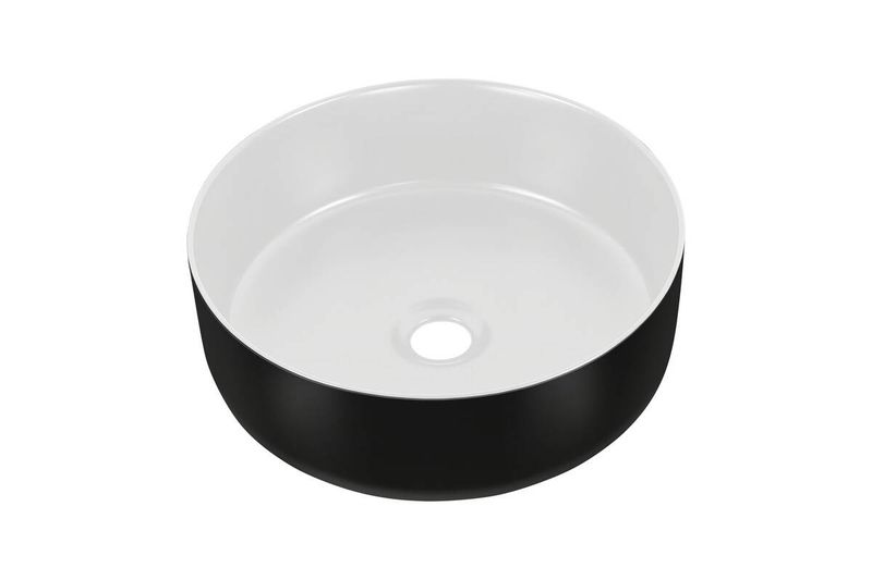 Umývadlo CMD SIMPLE 8 WHITE/BLACK 36 UM-6259-DP biela/čierna