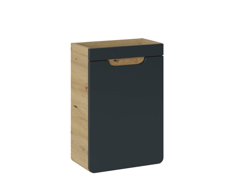 Kúpeľňová skrinka 826 dub artisan/čierny mat