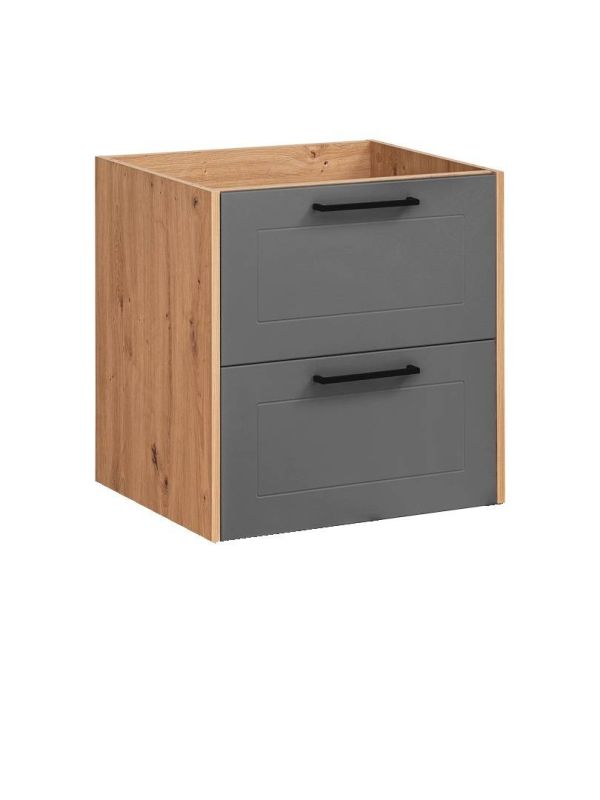 Skrinka do kúpeľne 820 graphite/artisan oak