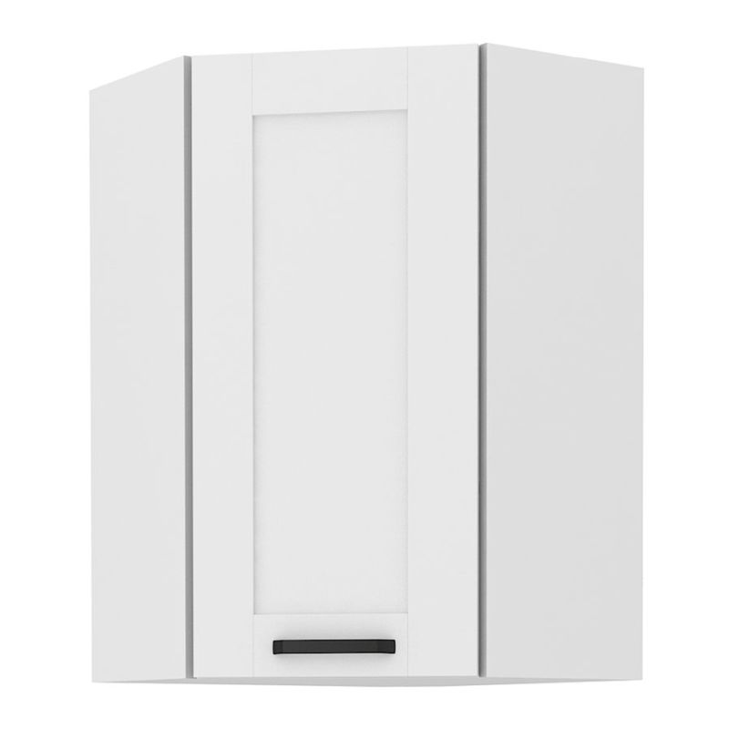 Horná rohová skrinka, biela, 58x58 GN-90 1F, 1x dvierka