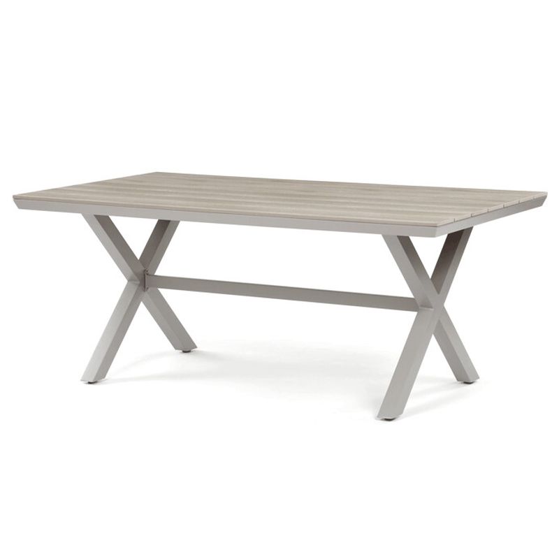 Stôl záhradný 180x100, doska polywood v dekore svetlého duba