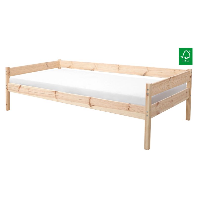 Posteľ s roštom 90x200, masív-smrek