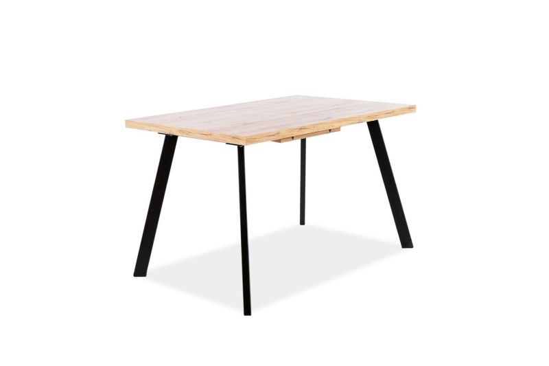 Jedálenský stôl rozkladací v modernom prevedení dub artisan-čierna