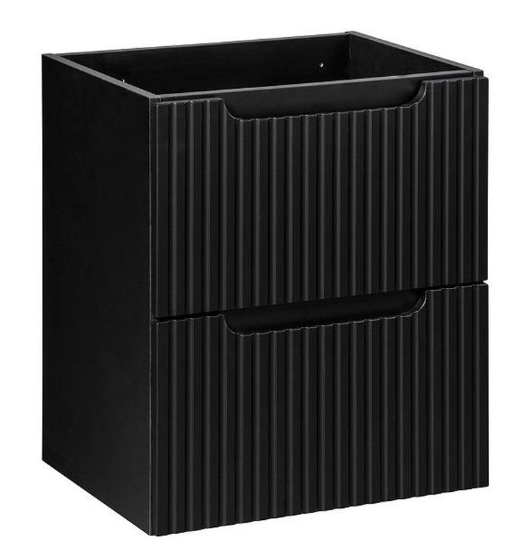 Skrinka do kúpeľne 82-50-2S, Čierna, 2x zásuvka