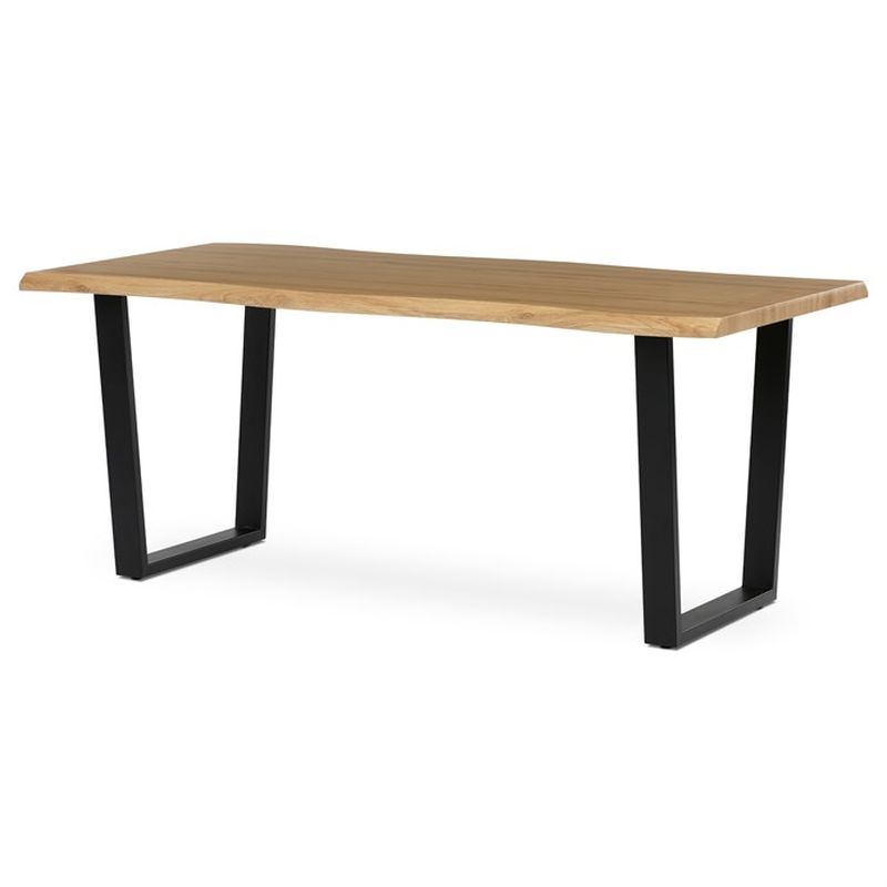 Stôl jedálenský 180x90, MDF doska dekor divoký dub, nohy v tvare U