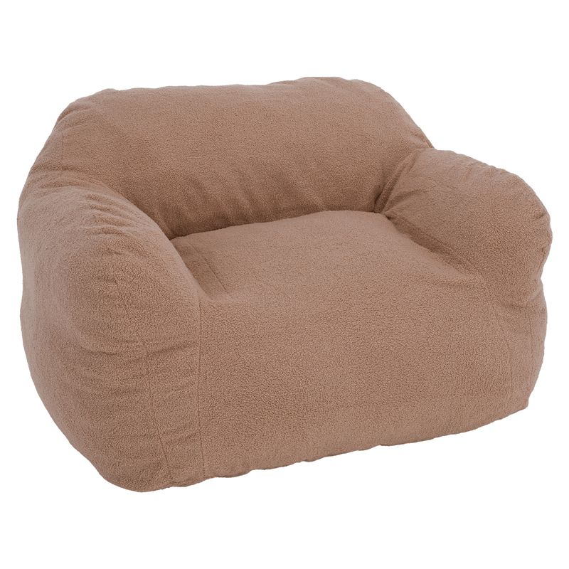Moderný sedací vak v svetlohnedej farbe