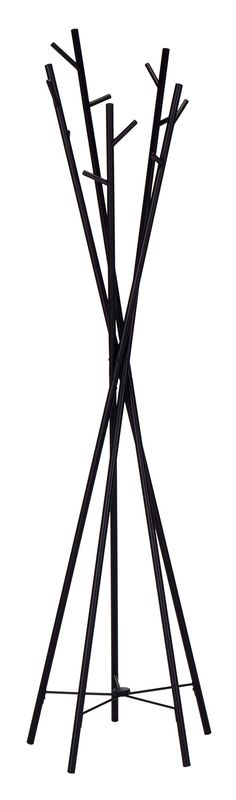 Vešiak na chodbu 180 cm, čierny