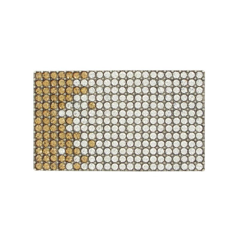 Luxusná kovová pracka SWAROVSKI BROWN, 40 mm