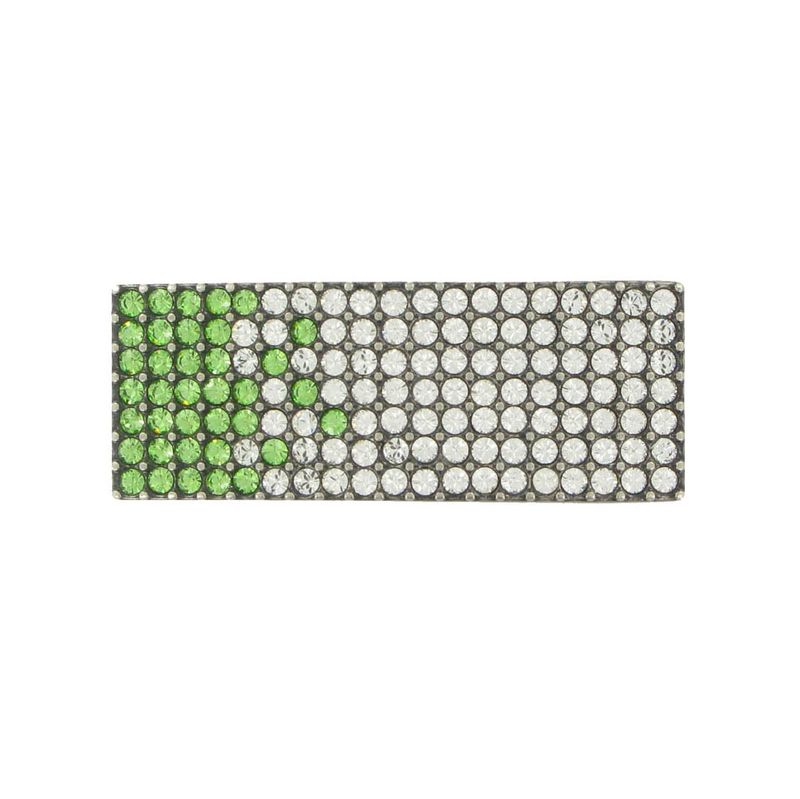Luxusná kovová pracka SWAROVSKI GREEN, 20 mm