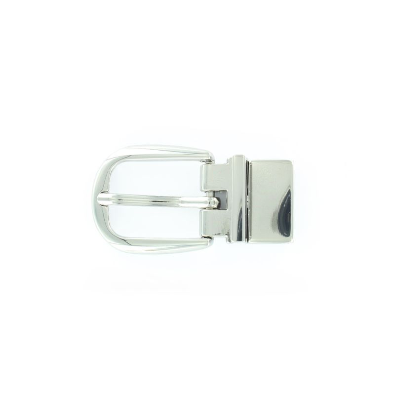 Kovová obojstranná pracka NOBLEHIDE SILVER, 25mm, Silver