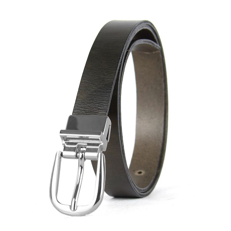Dámsky kožený opasok NOBLEHIDE SILVER, šírka 2.5cm, Olivový