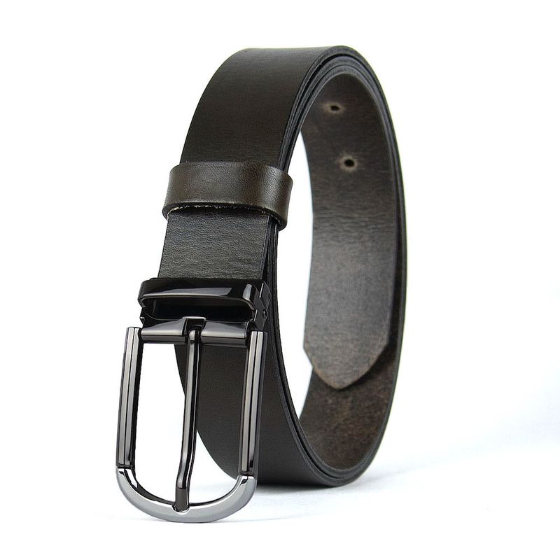 Kožený opasok ONYX EDGE, šírka 3,3 cm, Olivový