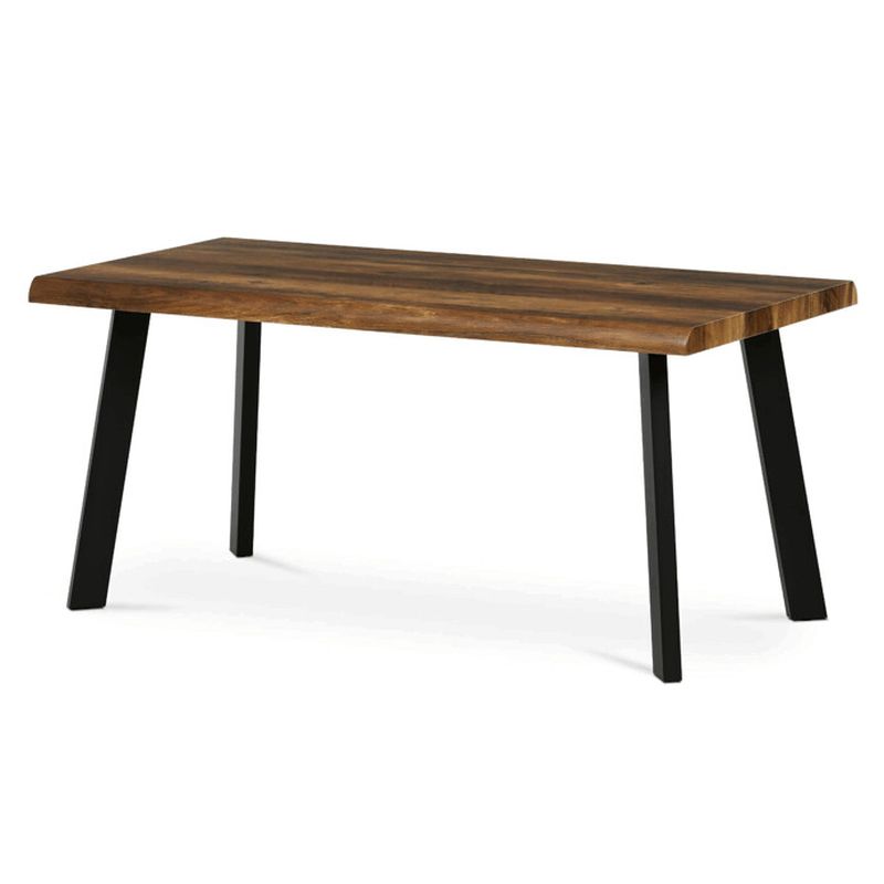 Konferenčný stolík 120cm, MDF doska staré drevo, nohy čierny kov