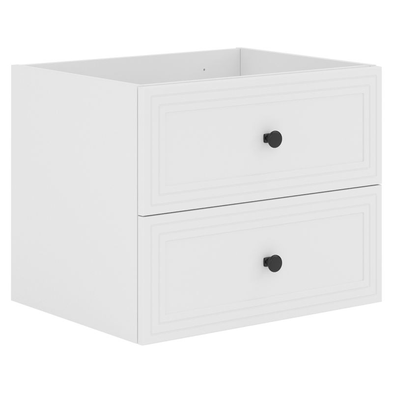 Skrinka pod umývadlo, 2x zásuvka, 60cm, biela