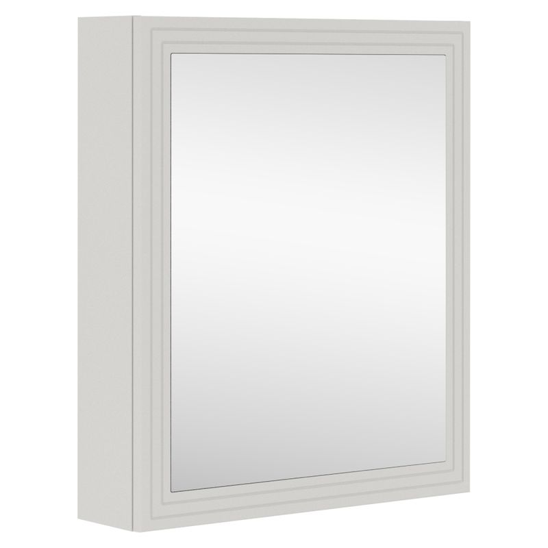 Kúpeľňová závesná skrinka so zrkadlom, 60cm, kašmír