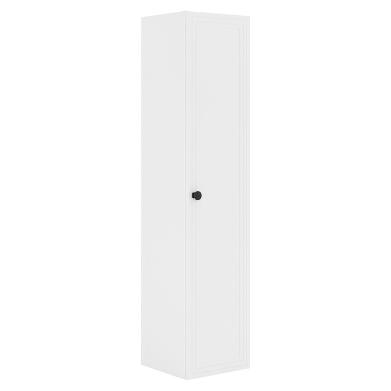 Vysoká skrinka do kúpelne, 30cm, biela