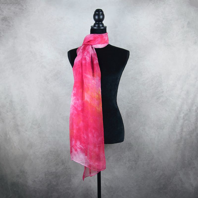 Luxusný hodvábny šál LIMITED_065 zo 100 % prírodného hodvábu, 180 x 110cm