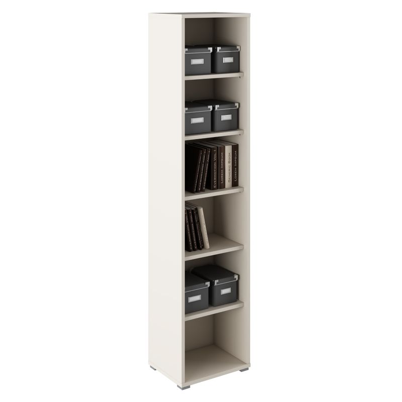 Moderný vysoký úzky regál, kašmír
