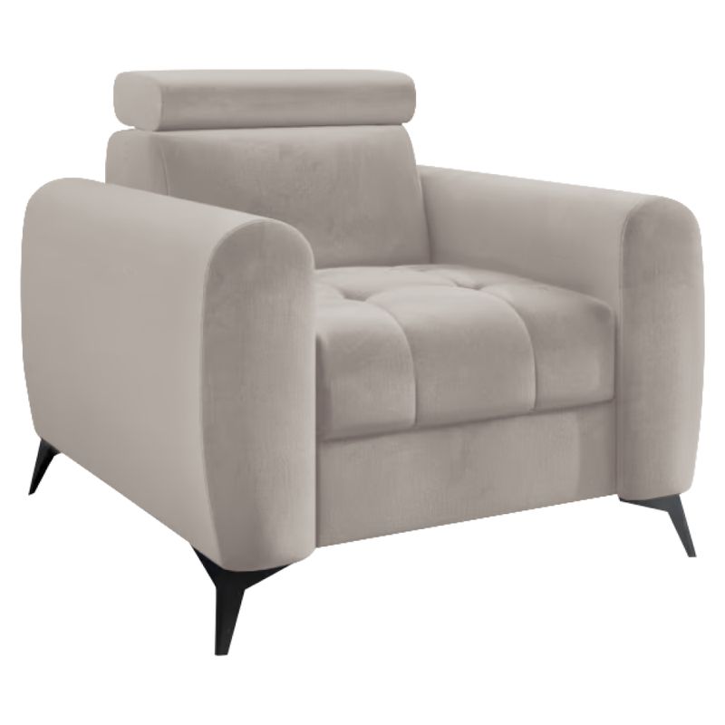 Elegantné kreslo, béžová Taupe látka Vibe