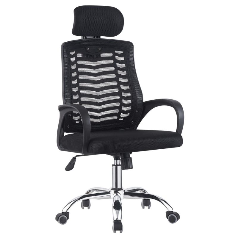 Jednoduché kancelárske elegantné kreslo v čiernom prevedení