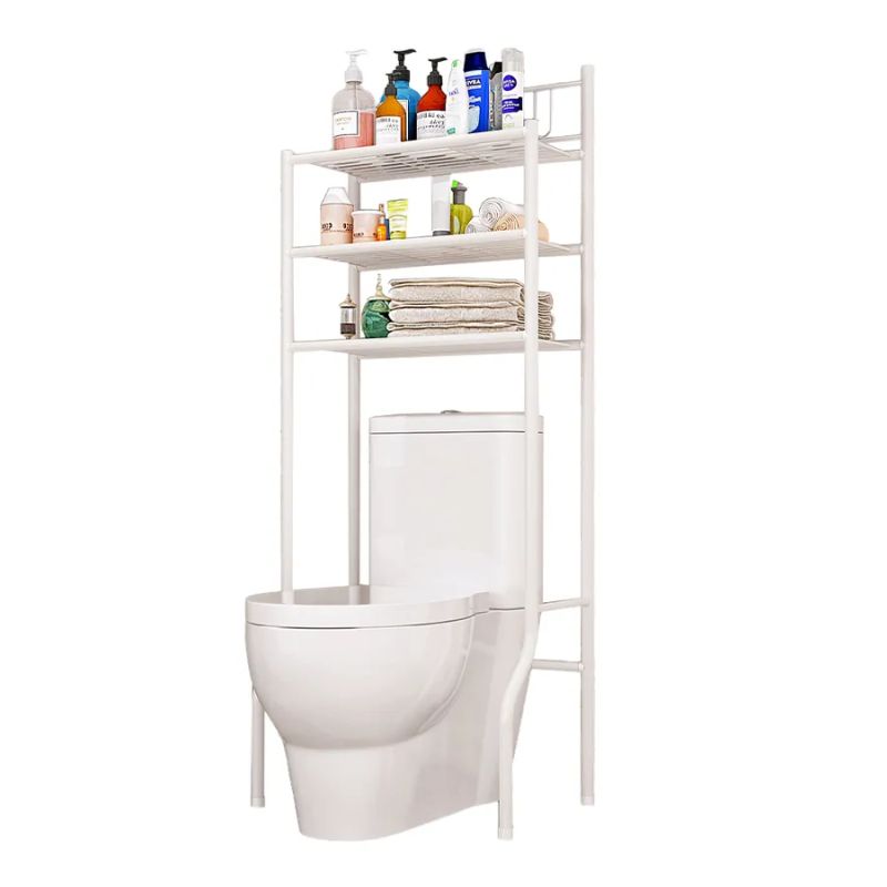 Regál nad WC, biely