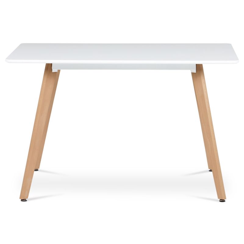 Jedálenský stôl obdĺžnikový s bielou MDF doskou 120x80