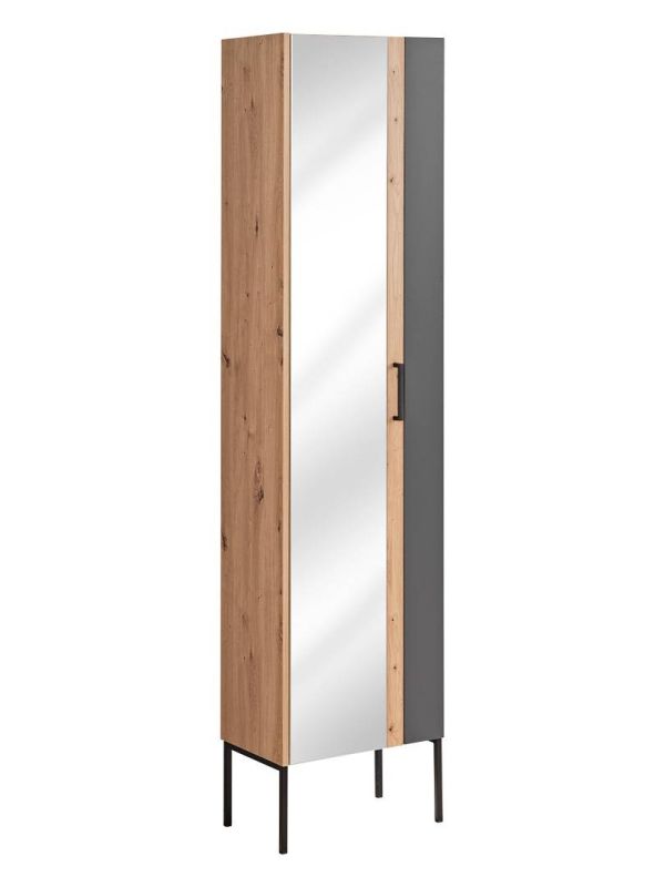 Skrinka do kúpeľne 803 graphite/artisan oak