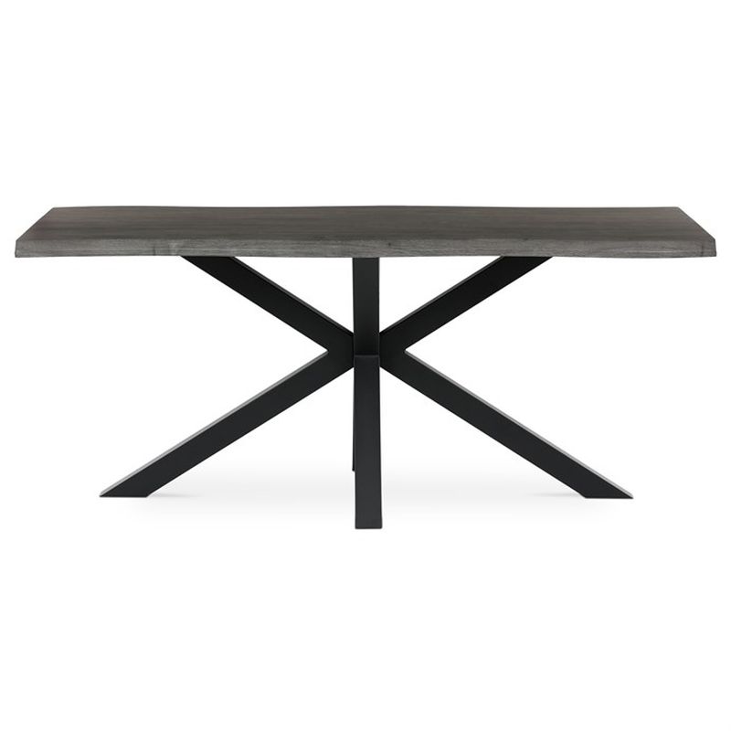 Stôl jedálenský 180x90, MDF doska dekor sivý dub, noha v tvare hviezdy
