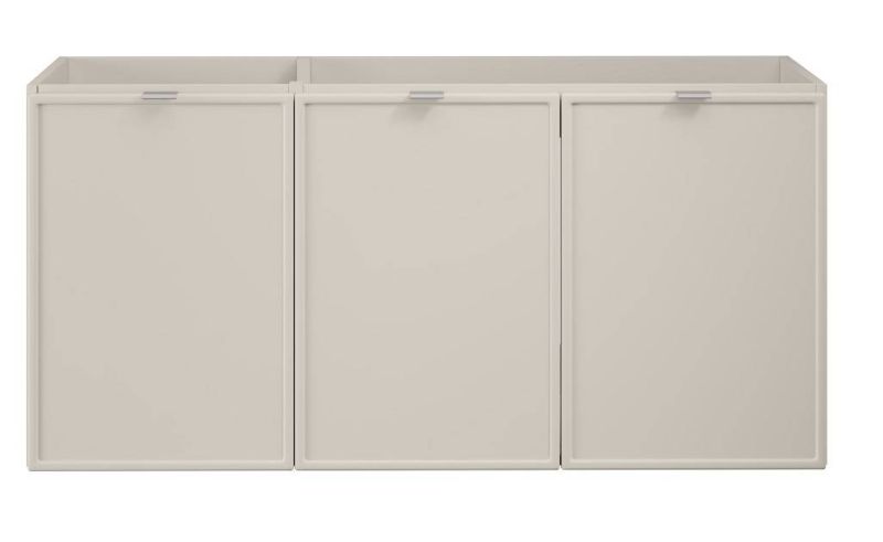 Skrinka do kúpeľne 82-120-46-3D, cashmere mat, 3x dvierka