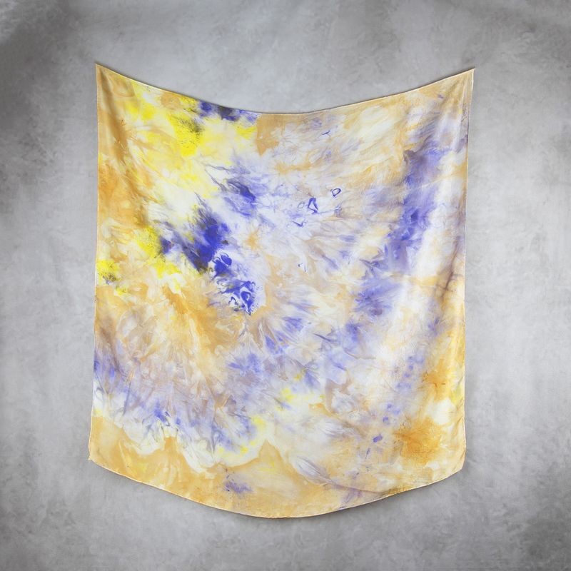 Limitovaná hodvábna šatka LIMITED_225 – 90 x 90 cm, ručne vyrobená na Slovensku