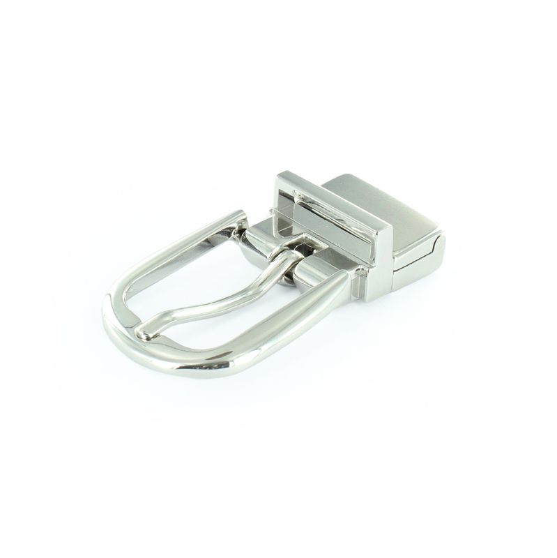 Kovová obojstranná pracka NOBLEHIDE SILVER, 25mm, Silver