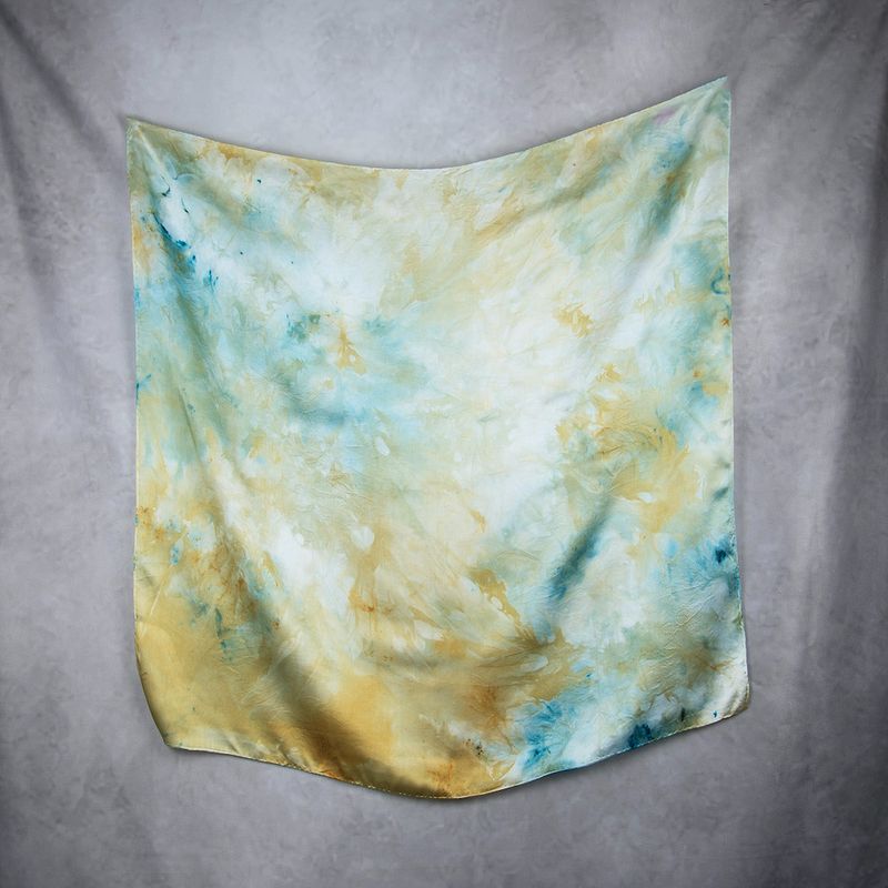 Hodvábna šatka LIMITED_308, 90x90cm, Vyrobená na Slovensku
