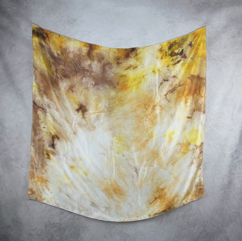 Hodvábna šatka VZOR_48, 80×90 cm, Made in Slovakia