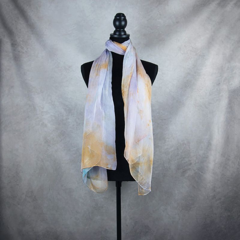 Luxusný hodvábny šál LIMITED_064 zo 100 % prírodného hodvábu, 180 x 110cm