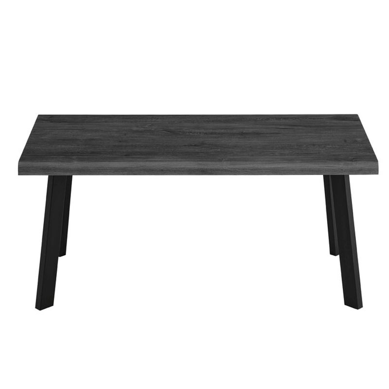Konferenčný stolík 120cm, MDF doska sivý dub, nohy čierny kov