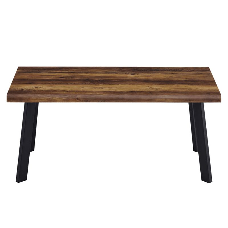 Konferenčný stolík 120cm, MDF doska staré drevo, nohy čierny kov