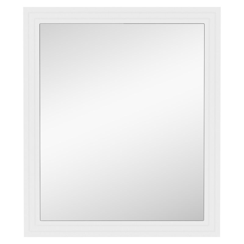Kúpeľňová závesná skrinka so zrkadlom, 60cm, biela