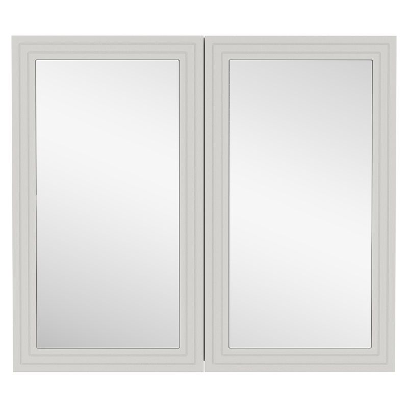 Kúpeľňová závesná skrinka so zrkadlom, 80cm, kašmír