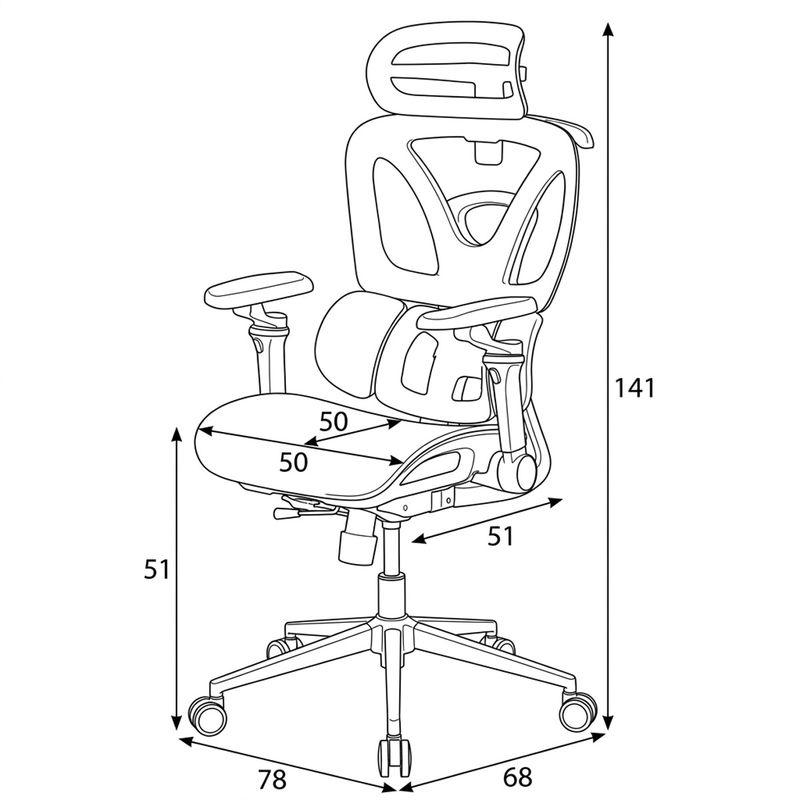 Ergonomická kancelárska stolička, sivá, sieťované operadlo a 5D podrúčky