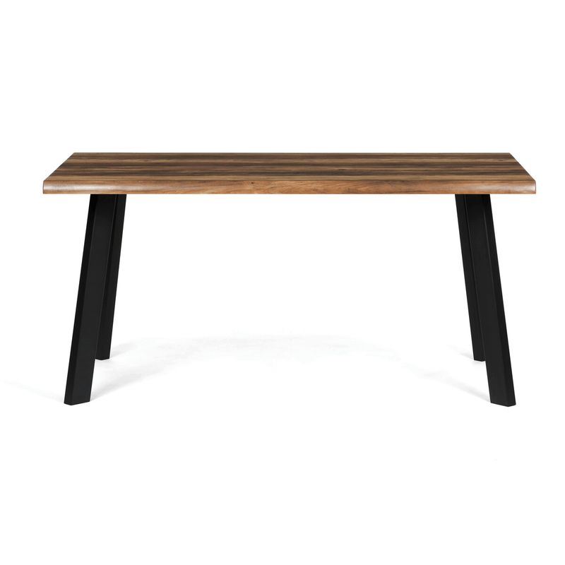 Moderný jedálenský stôl 160 × 90cm, old wood s kovovými nohami