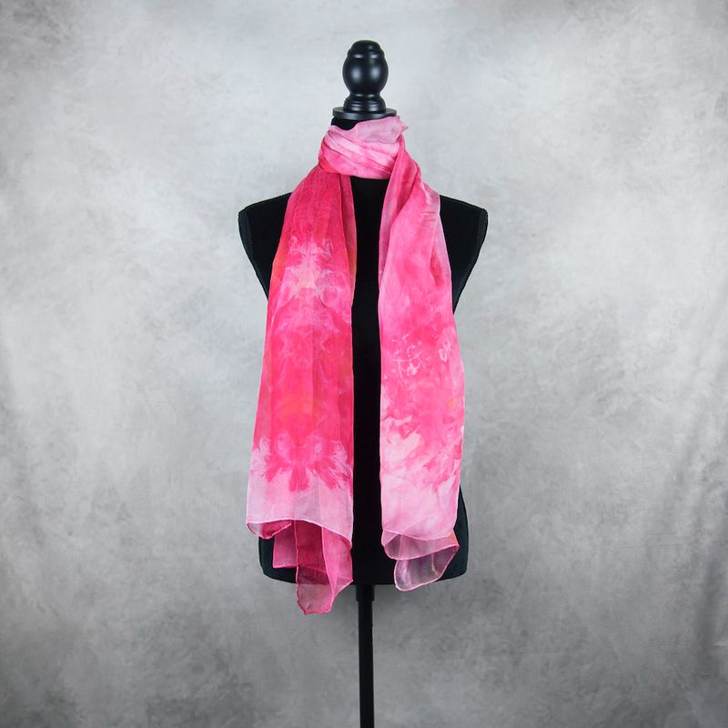 Luxusný hodvábny šál LIMITED_065 zo 100 % prírodného hodvábu, 180 x 110cm