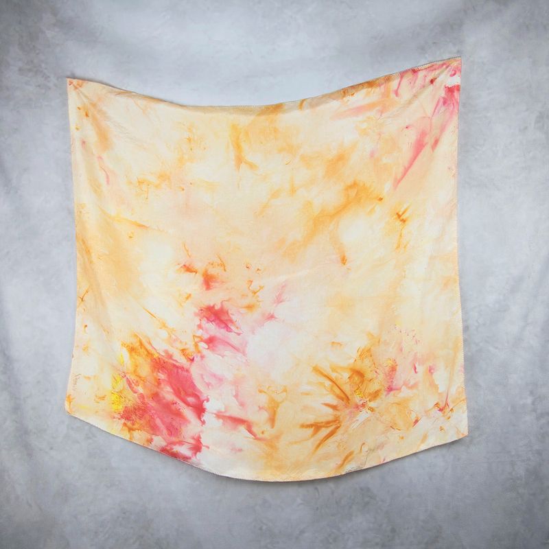 Hodvábna šatka VZOR_70, 80×90cm, Made in Slovakia