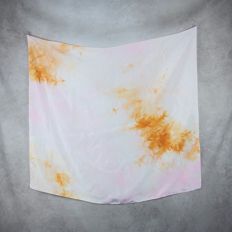 Hodvábna šatka VZOR_72, 80×90cm, Made in Slovakia