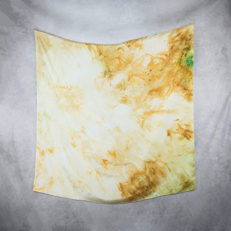 Hodvábna šatka VZOR_79, 90×90cm, Made in Slovakia